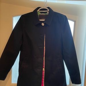 Coach Navy Blue Trench Coat